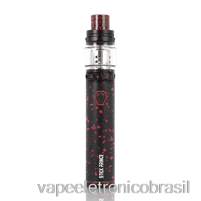 Vape Vaporesso Smok Stick Prince Kit - Caneta Estilo Tfv12 Prince Preto Com Spray Vermelho